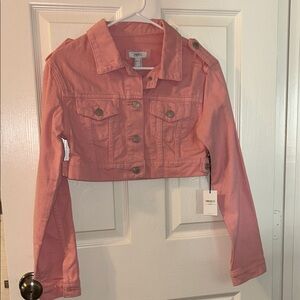 Forever 21 Blush Pink Cropped Jacket